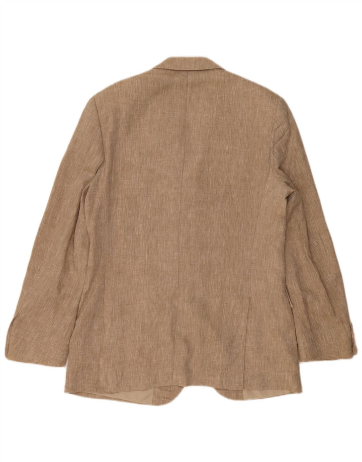 Pierre Cardin Veste Blazer 3 Boutons Homme IT 48 Lin Beige Moyen