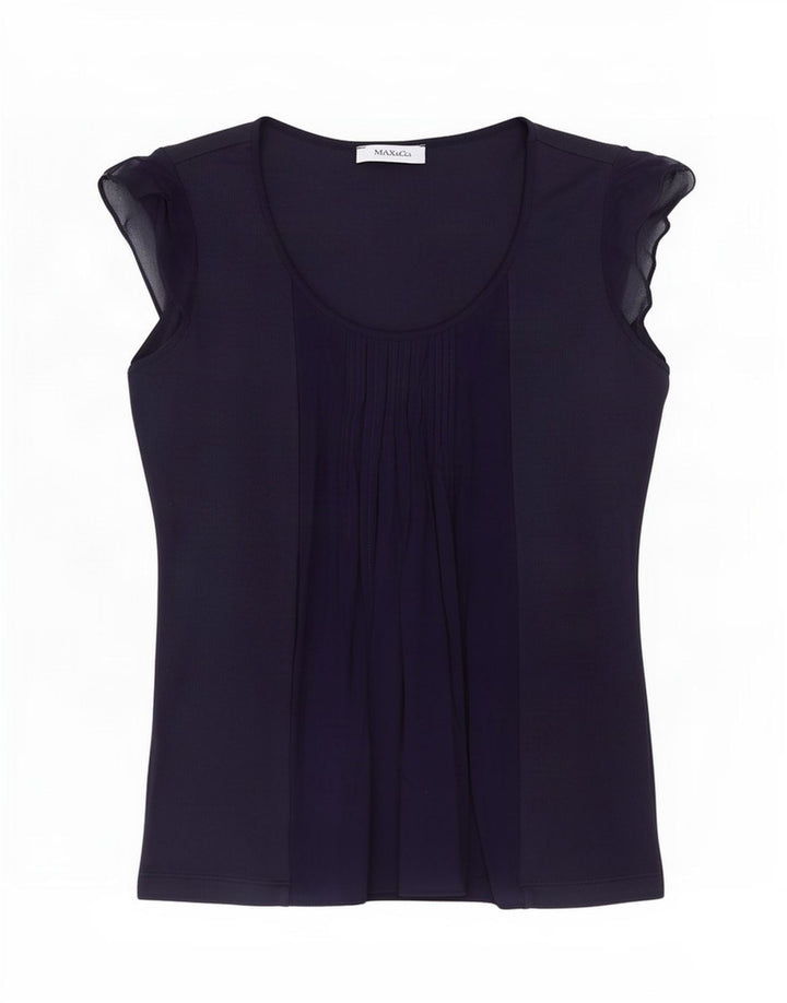 Max & Co. Chemisier pour femme UK 12 Bleu marine moyen
