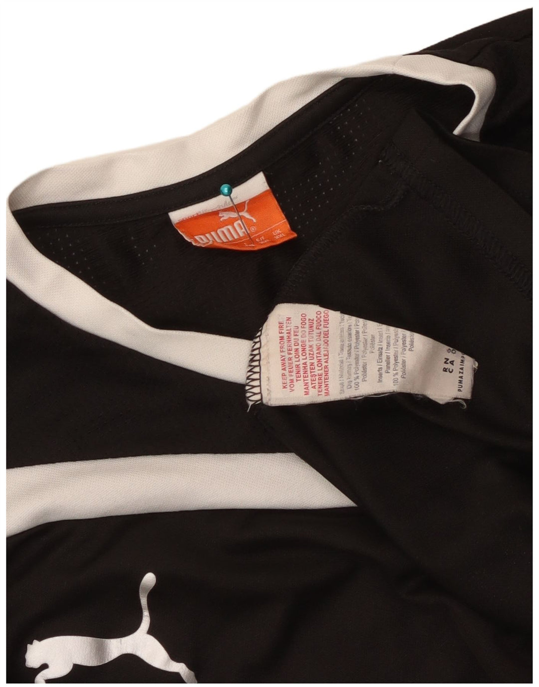 Puma T-Shirt Homme Top 2XL Noir Colorblock Polyester