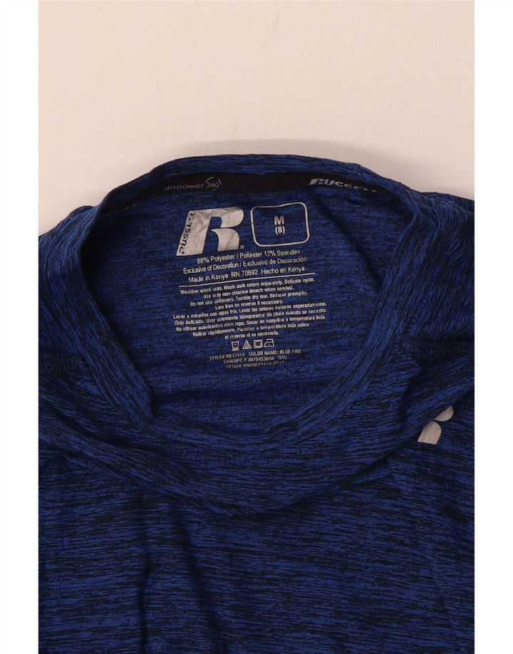 Russell Athletic Haut Dri-Power à manches longues pour garçon 7-8 ans Bleu marine moyen