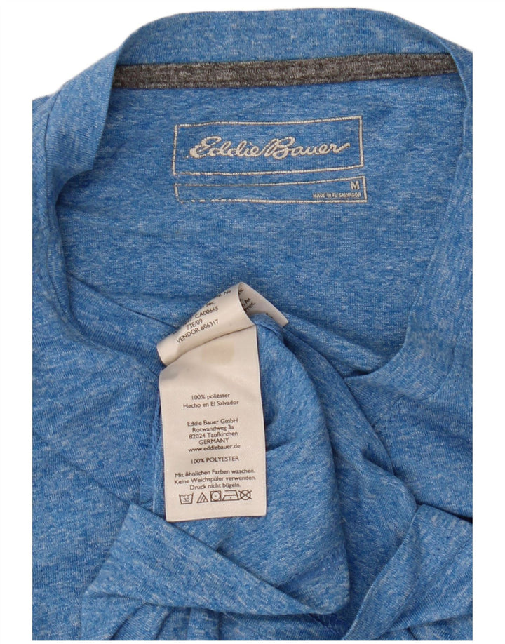 EDDIE BAUER T-Shirt Homme Bleu Moyen Moucheté Polyester