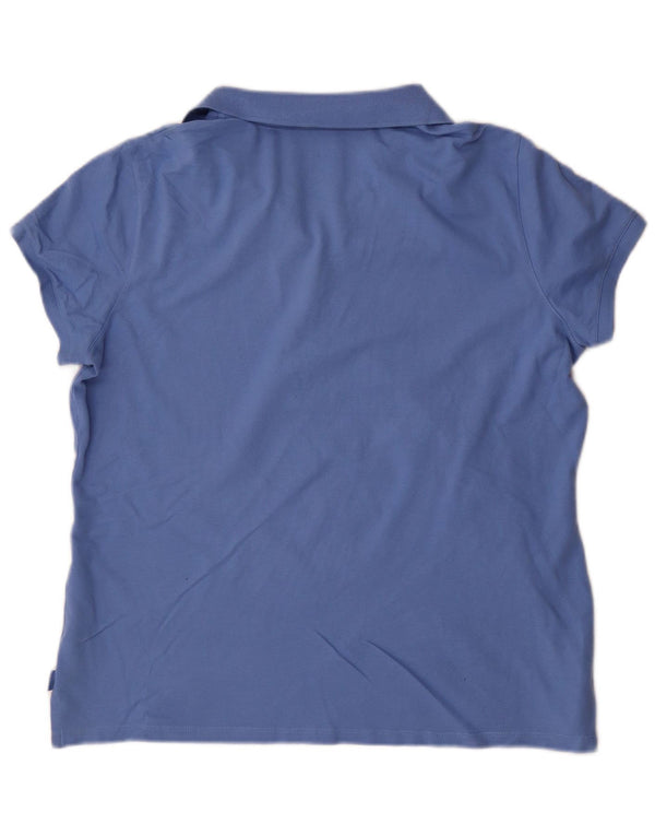 IZOD Polo Femme UK 18 XL Bleu Coton