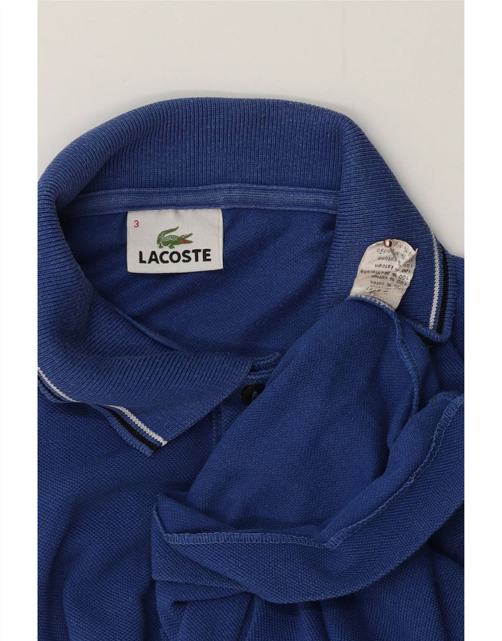 LACOSTE Polo Homme Taille 3 Petit Bleu Marine Coton