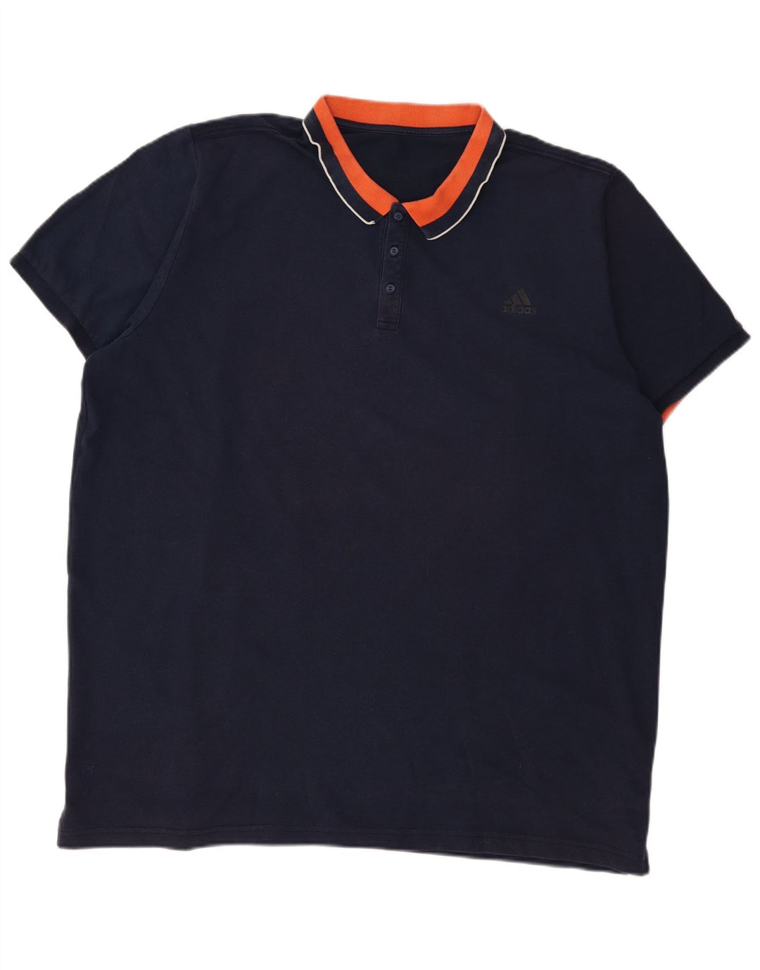 ADIDAS Polo Homme 3XL Bleu Marine Colorblock Coton