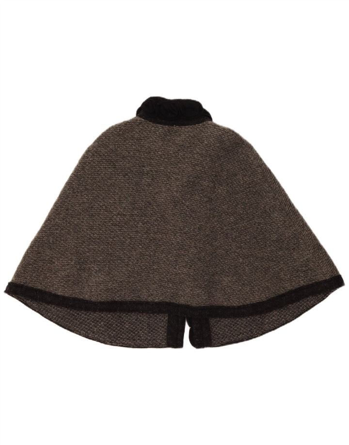 Pierre Cardin Manteau Poncho Femme Taille Unique Laine Grise