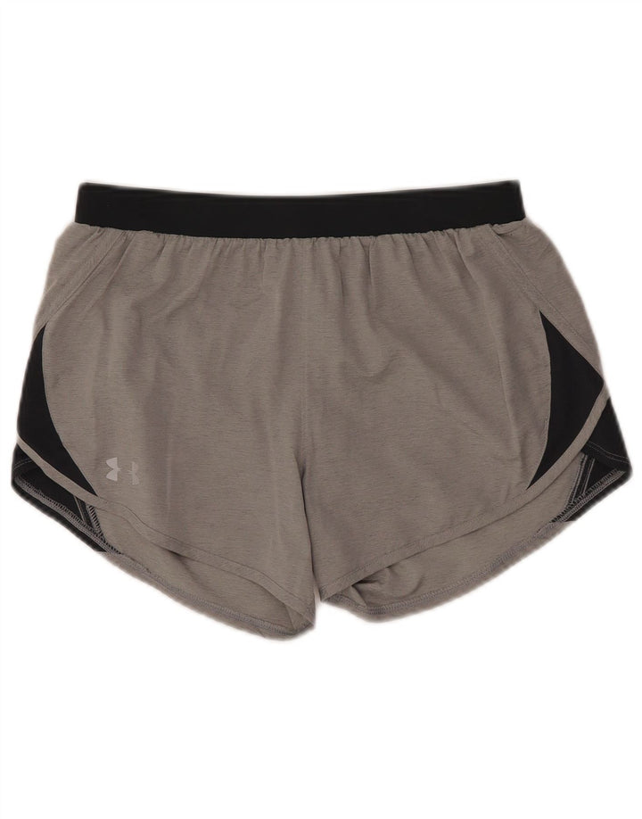 UNDER ARMOUR Short de Sport Heat Gear Homme Petit Gris Colorblock