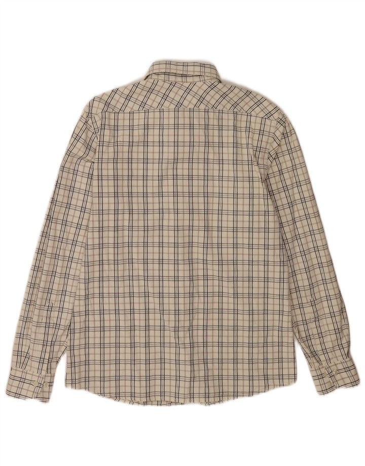Gas Chemise Homme Carreaux Blanc Moyen