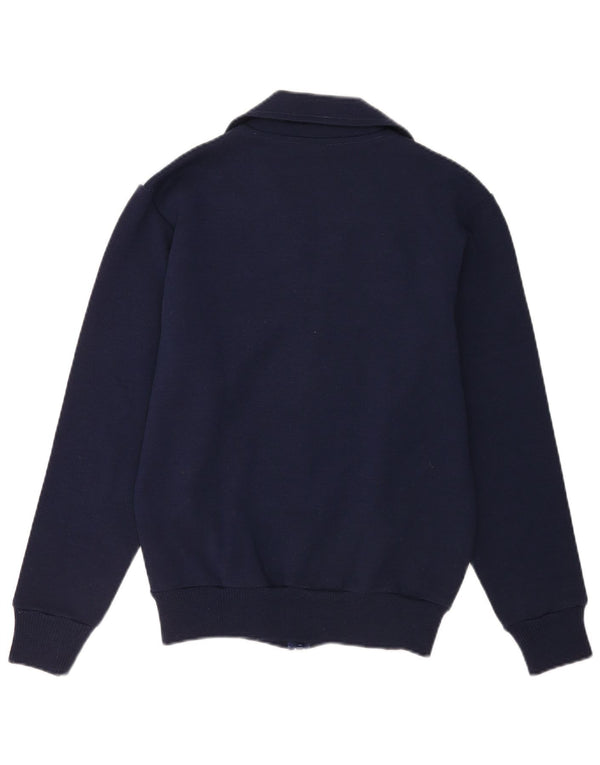 vintage Mens Survêtement Top Jacket IT 48 Medium Navy Blue Colourblock