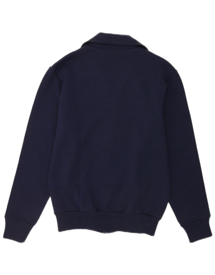 vintage Mens Survêtement Top Jacket IT 48 Medium Navy Blue Colourblock