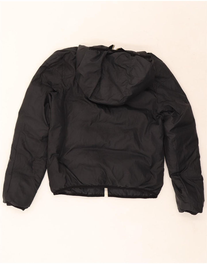 Nike Veste matelassée réversible à capuche surdimensionnée pour femme UK 6 XS Noir