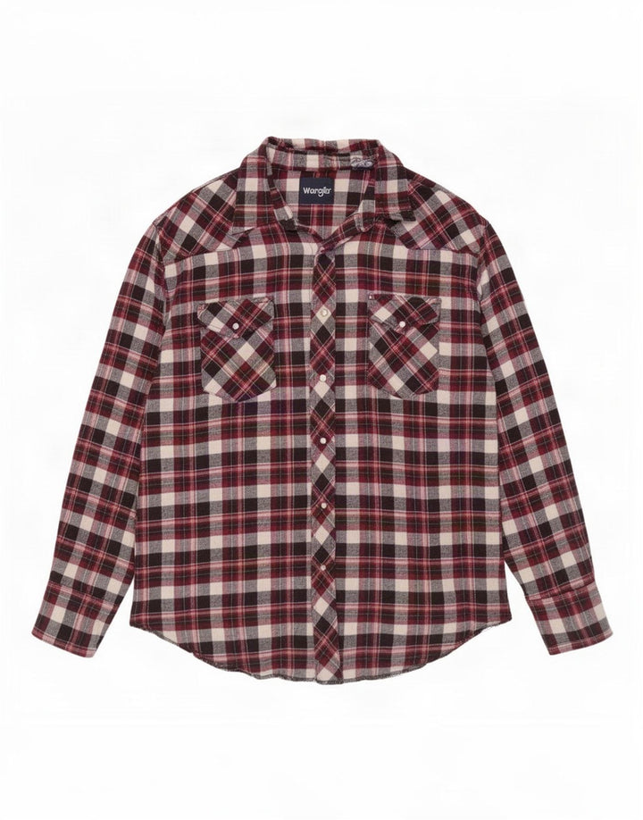 Wrangler Chemise en flanelle pour homme 2XL à carreaux rouges