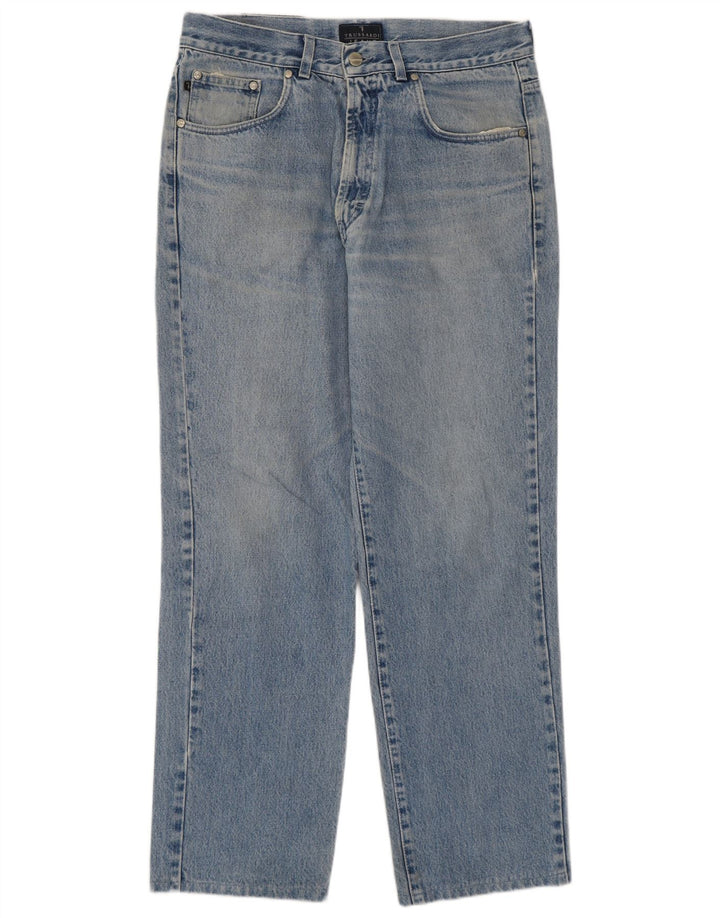 Trussardi Jean Droit W33 L29 Bleu Coton Homme