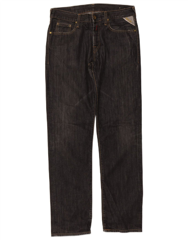 Replay Jean droit homme W32 L32 noir coton