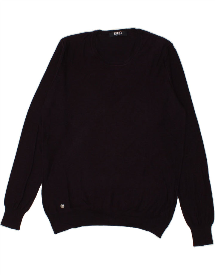 LIU JO Mens Crew Neck Jumper Sweater XL Maroon Cotton Vintage Liu Jo and Second-Hand Liu Jo from Messina Hembry 