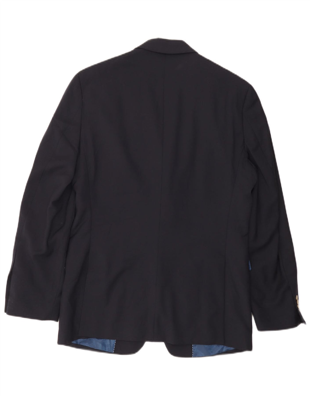 TOMMY HILFIGER Veste Blazer 2 Boutons Homme UK 36 Petite Laine Bleu Marine