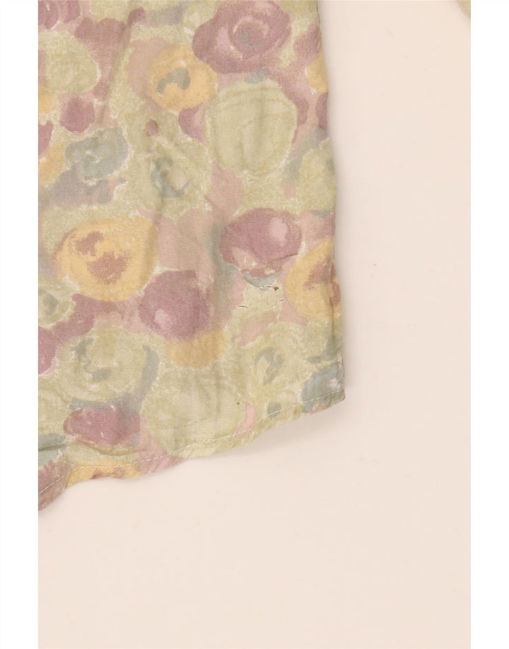 VINTAGE Chemise Homme Grand Floral Multicolore