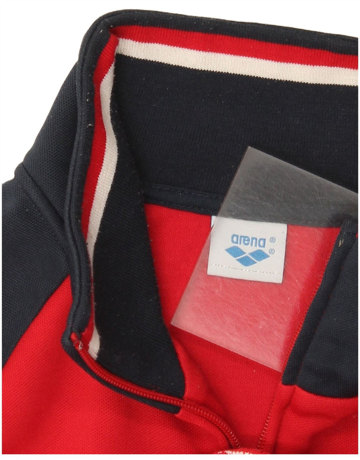 Arena Veste de Survêtement Graphique Homme Rouge Moyen Polyester Colorblock