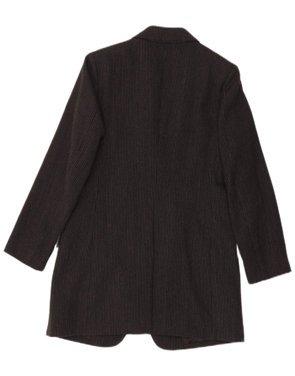 Alberto Biani Veste Blazer Femme IT 42 Gris Moyen Rayé Classique