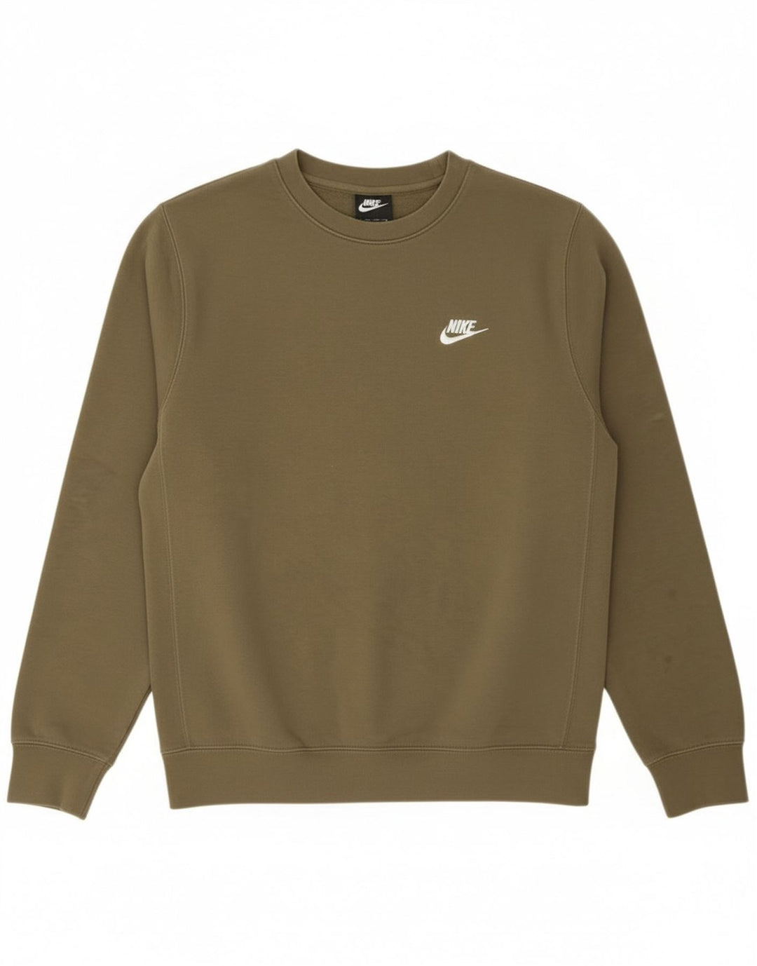 Nike Homme Sweatshirt Jumper XS Kaki Coton