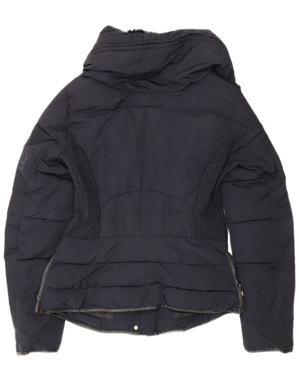 Zara Veste matelassée pour femme UK 6 XS Bleu marine