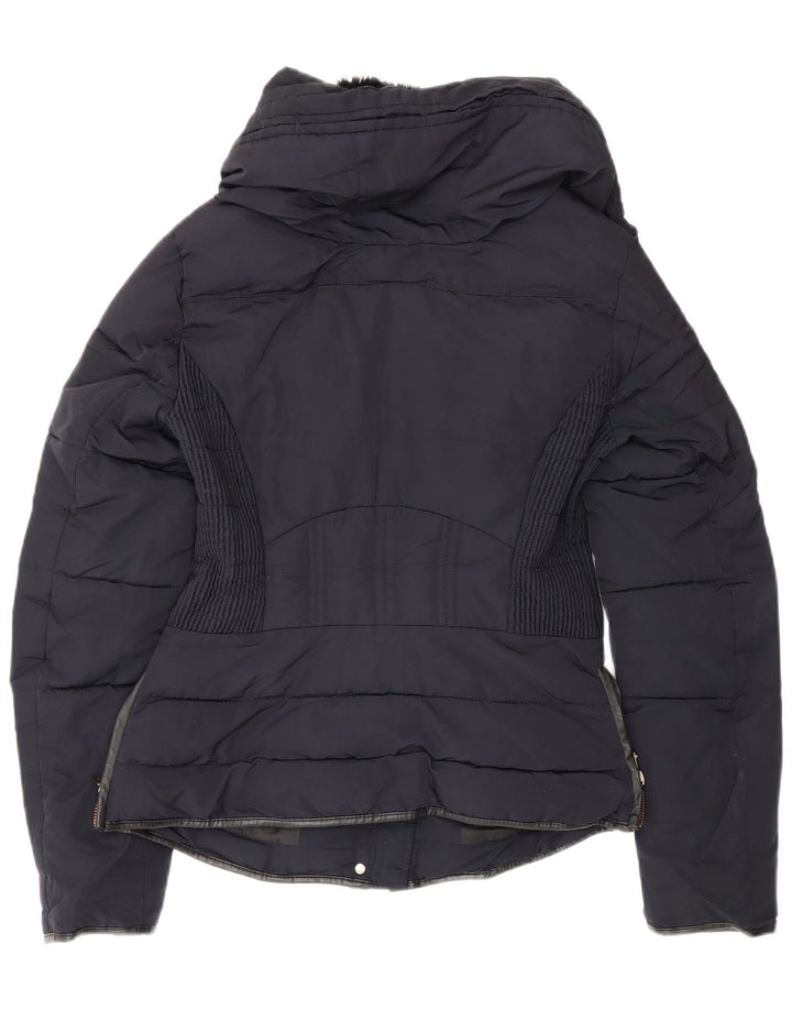 Zara Veste matelassée pour femme UK 6 XS Bleu marine
