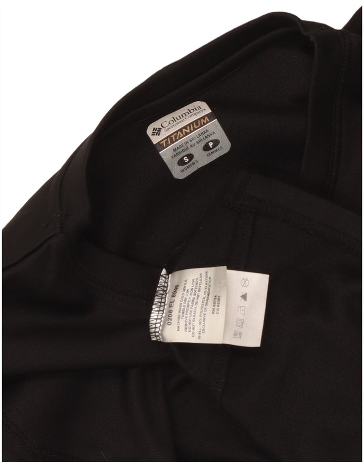 Columbia Haut à manches longues Titanium Graphic pour femme UK 10 Small Noir