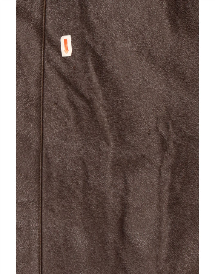 Belfe & Belfe Veste en cuir pour homme UK 38 Cuir marron moyen