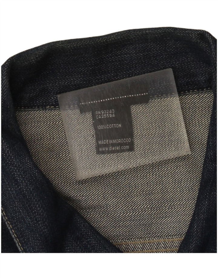 Diesel Veste en Jean Homme UK 44 2XL Bleu Marine Coton