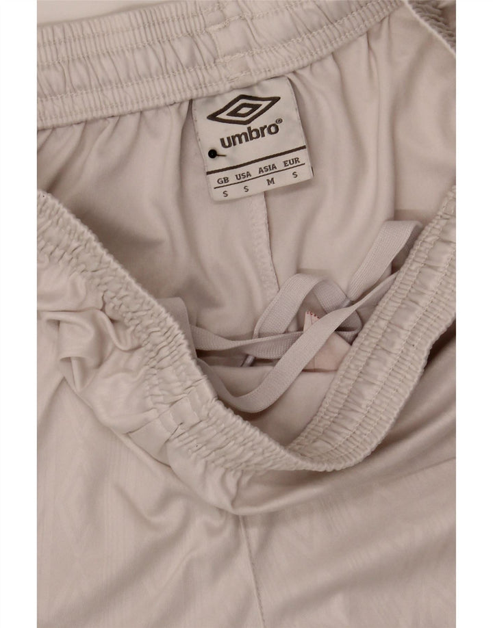 Umbro Short de Sport Homme Petit Blanc Polyester