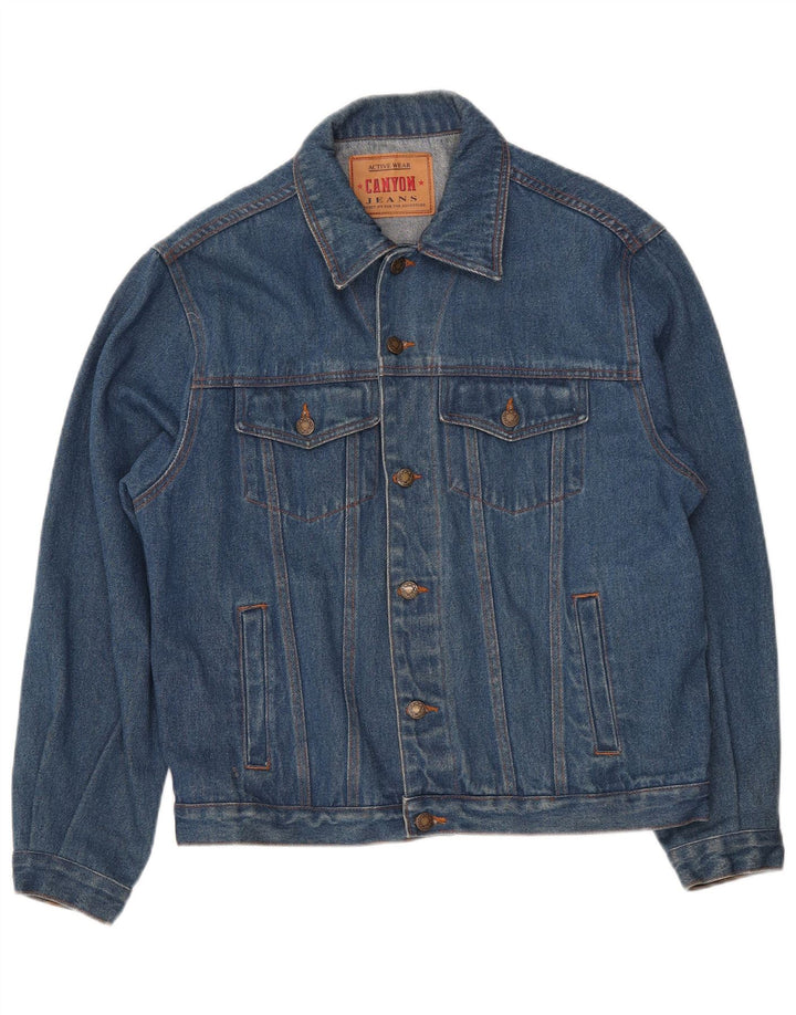 CANYON Veste en jean pour homme UK 40 Large Bleu Coton