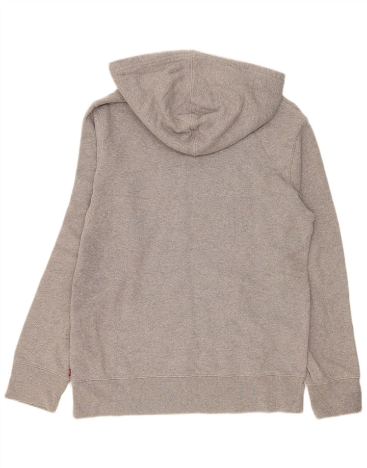 Levi's Pull à Capuche Graphique Homme Gris Moyen Moucheté Coton