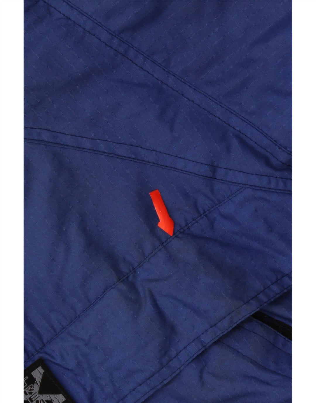 vintage Mens Graphic Pullover Ski Jacket UK 42 XL Bleu Polyamide