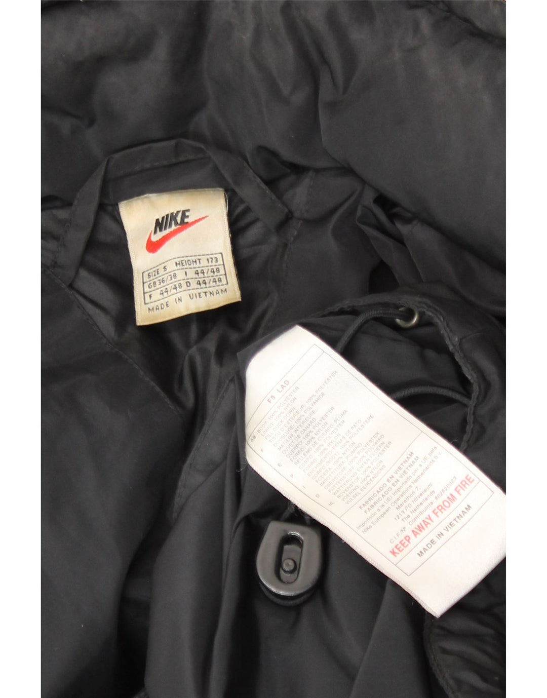 Nike Veste matelassée coupe ample pour homme UK 36/38 Small Noir Polyester