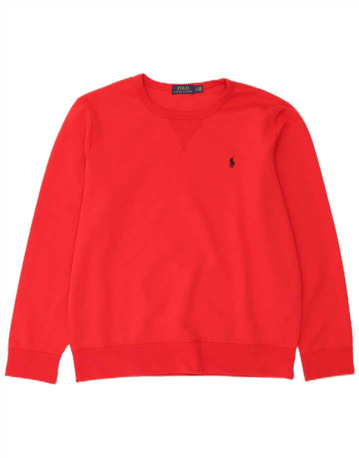 Polo Ralph Lauren Sweat-shirt pour hommes Grand rouge Polyester