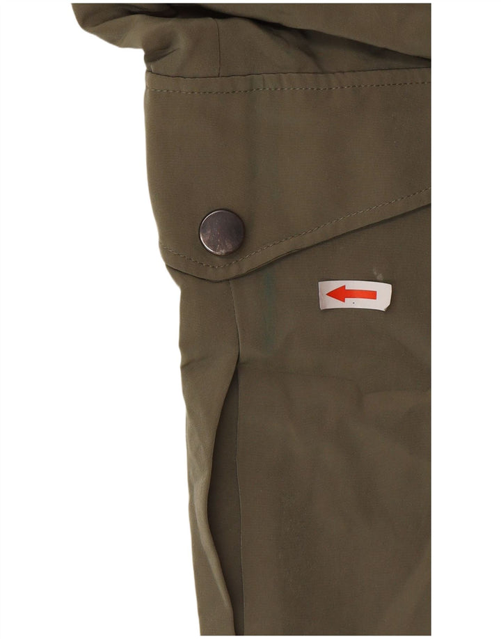 Zara Pantalon Cargo Joggers Femme Petit W28 L27 Kaki Polyester