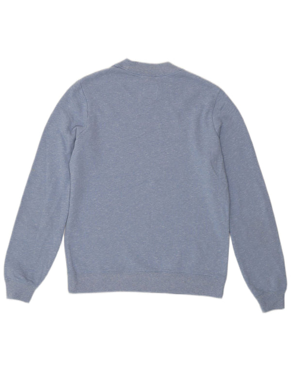 Jack Wills Sweat-shirt coupe ample pour femme UK 6 XS Bleu chiné en coton