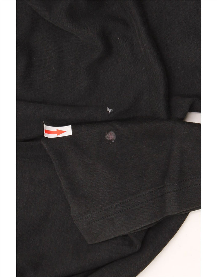 HUGO BOSS Homme Top Manches Longues XL Noir Coton