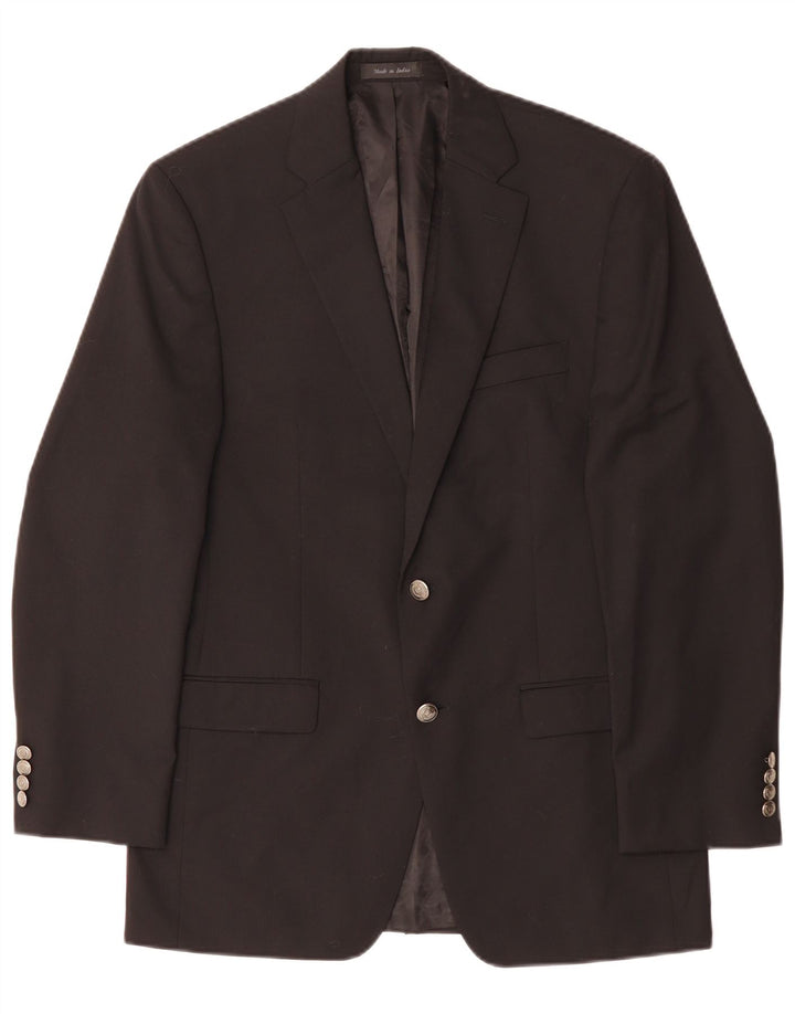 CHAPS Veste blazer à 2 boutons pour homme UK 38 Noir moyen