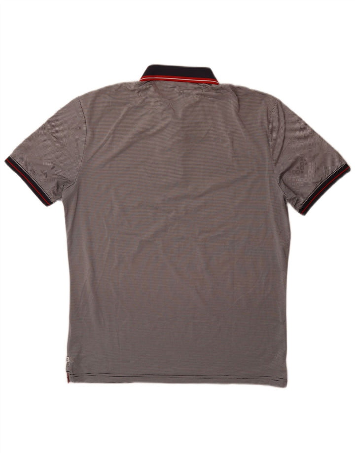 Calvin Klein Polo Homme Gris Moyen Rayures Polyester