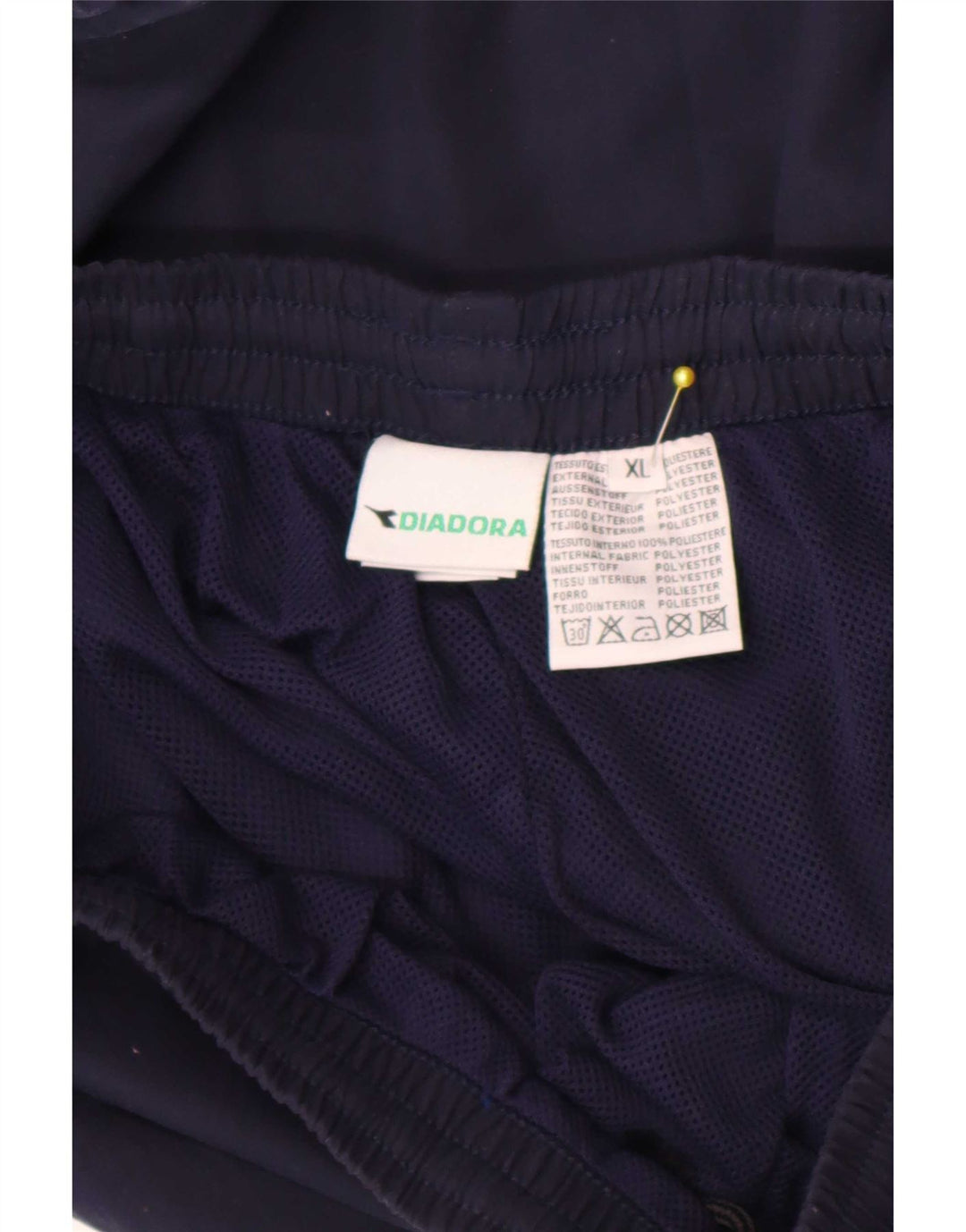 Diadora Homme Pantalon De Survêtement Joggers XL Bleu Marine Polyester