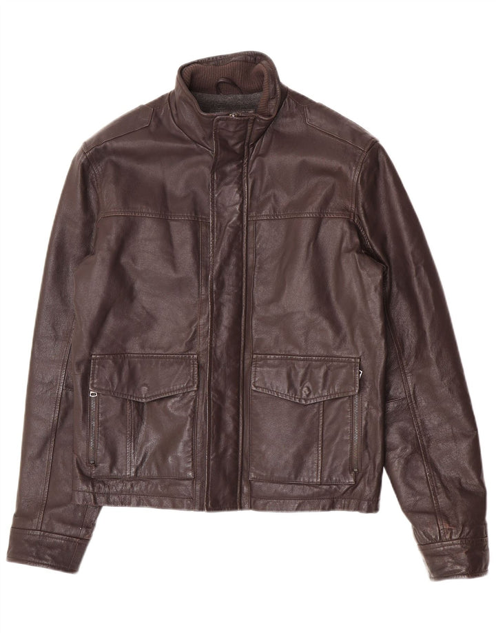 Conbipel Veste en Cuir Homme IT 48 Cuir Marron Moyen