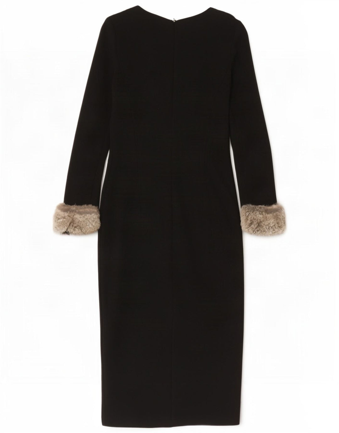 Luisa Spagnoli Robe fourreau à manches longues pour femme IT 42 Noir moyen
