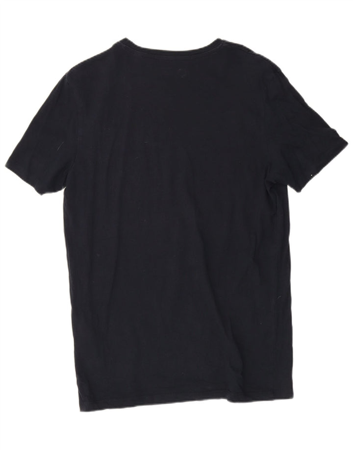 Jack & Jones T-Shirt Graphique Homme Bleu Marine Moyen Coton