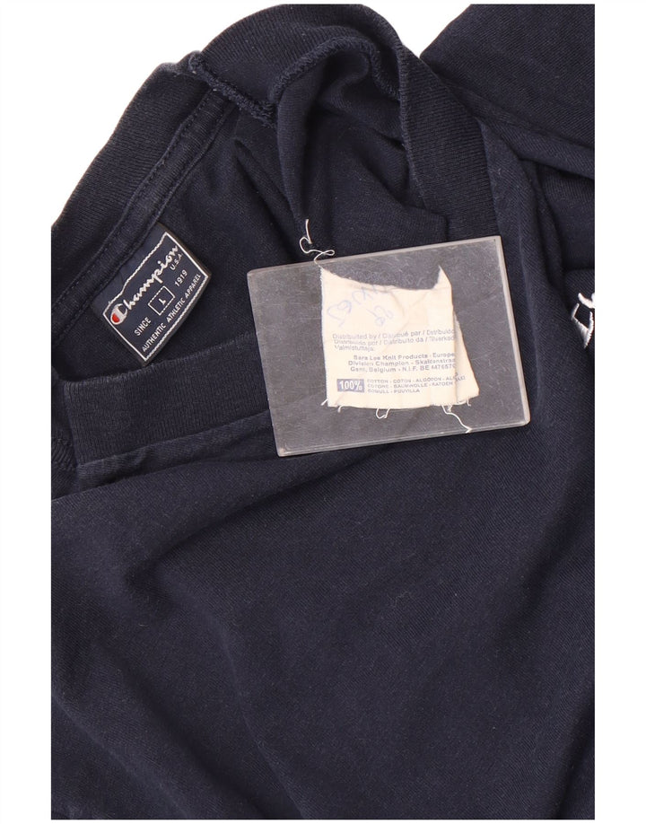 Champion T-Shirt Homme Haut Large Bleu Marine Coton