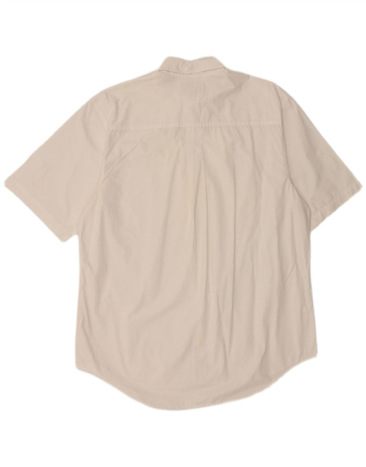 Timberland Chemise à Manches Courtes Homme Blanc Moyen Coton