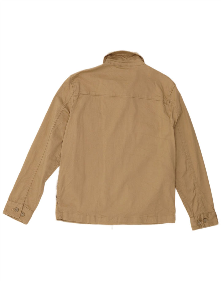 ZARA Veste Bomber Homme UK 38 Coton Beige Moyen