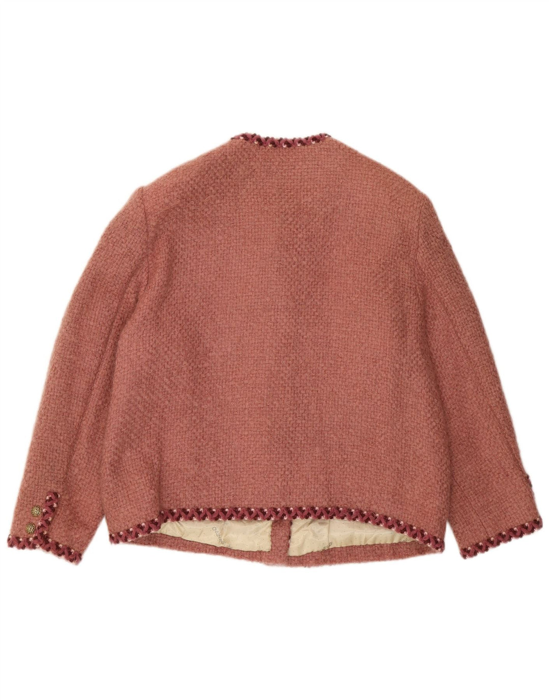 vintage Femme 5 Bouton Blazer Veste UK 14 Rouge Moyen