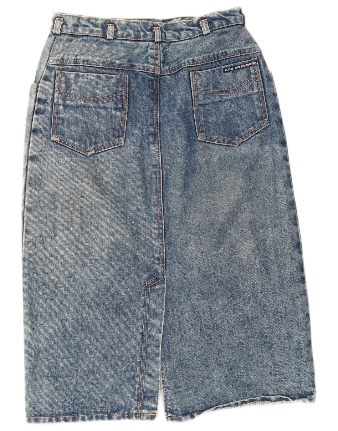 jupe en denim femme vintage W26 Petit Bleu