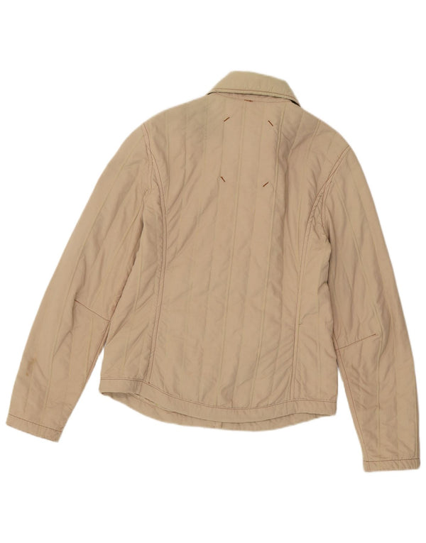 Murphy & Nye Veste Bomber Femme UK 12 Beige Moyen Polyamide