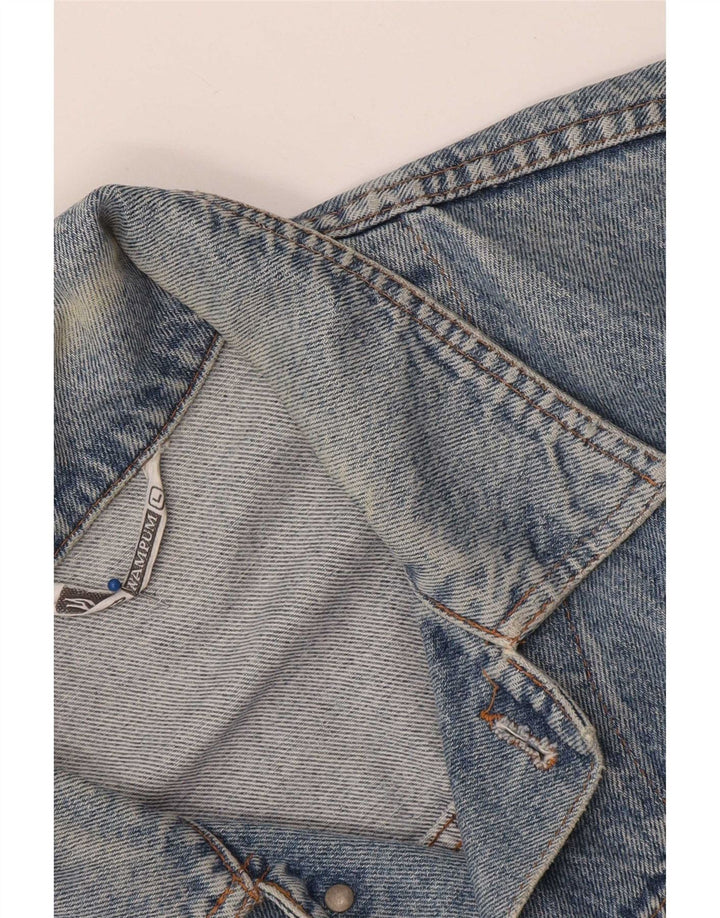 Wampum Veste en jean pour femme UK 16 Large Bleu